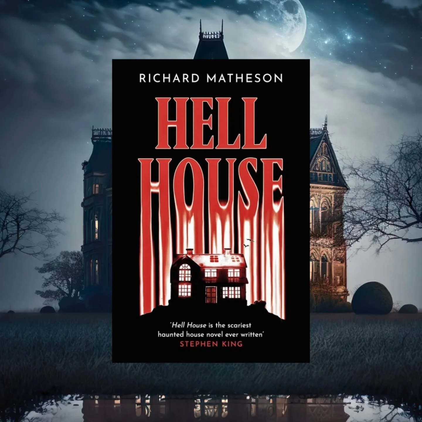 What do you get when you throw a scientist, his wife, and two psychics in a haunted house? 

No, this is not the setup for horror joke (but give me some time, let me see what i can do).

It's the premise of Richard Matheson's Hell House. This group g