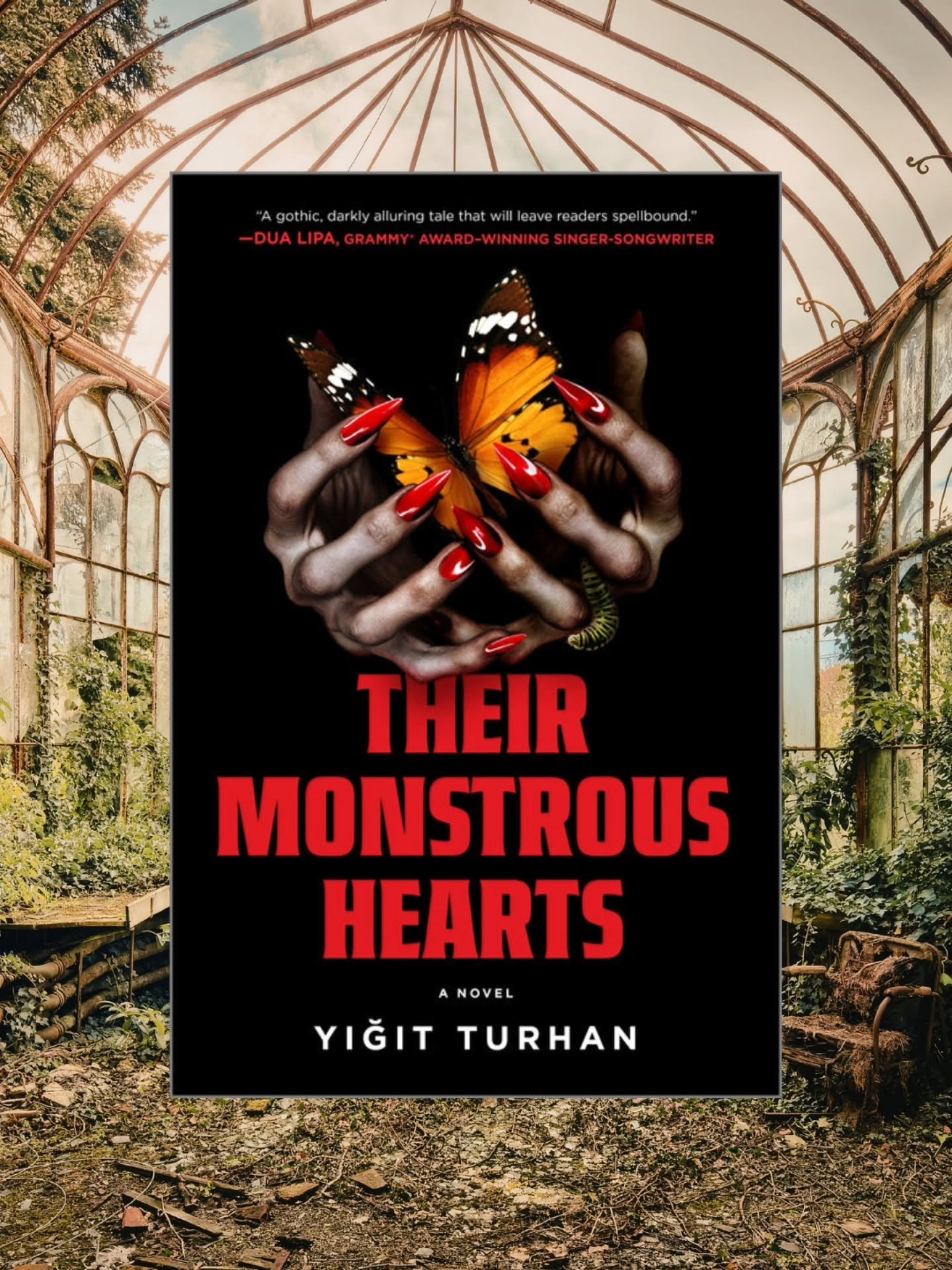 "Nobody ever suspects the butterfly.&rdquo;

In Their Monstrous Hearts by Yigit Turhan, Ricardo, a young struggling writer, is at his wits end when he receives word that his estranged grandmother Perihan has passed- and left her large estate to 