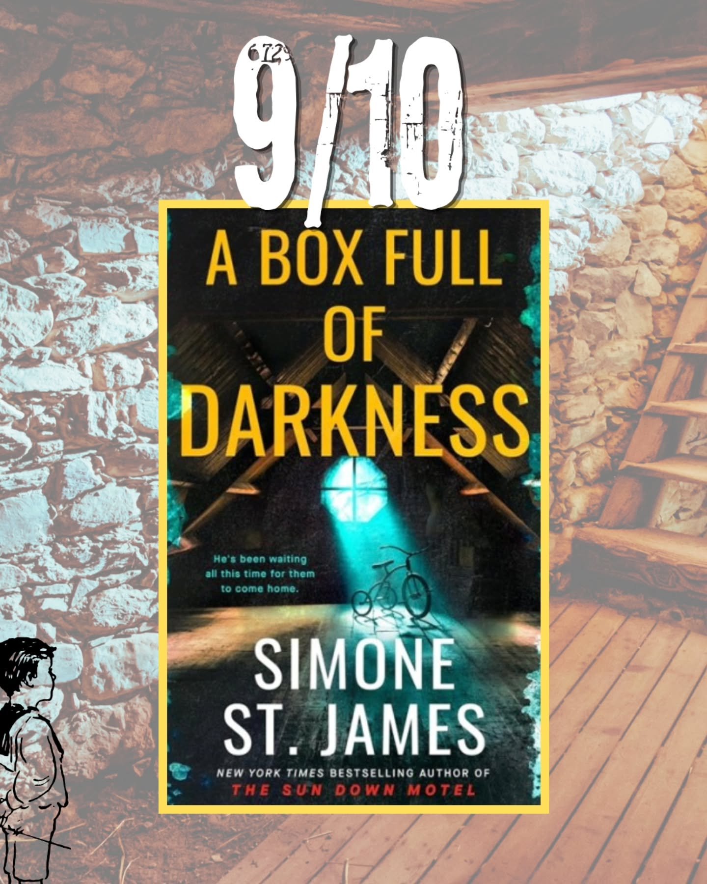 A Box Full of Darkness, by Simone St. James, tells the story of three siblings (from their POV), who return to their childhood home to find their little brother-who's been missing for almost 20 years. As they return to their home in search of an expl