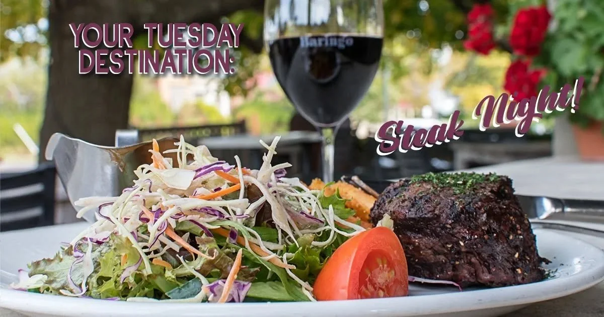 🥩🍷 Steak &amp; Wine Tuesdays at The Whistle Stop! 🍷🥩

Every Tuesday night you can treat yourself to our mouthwatering steak paired perfectly with a glass of house wine &ndash; all for a delicious combo price.

🔥 Flame-grilled steak, cooked to pe