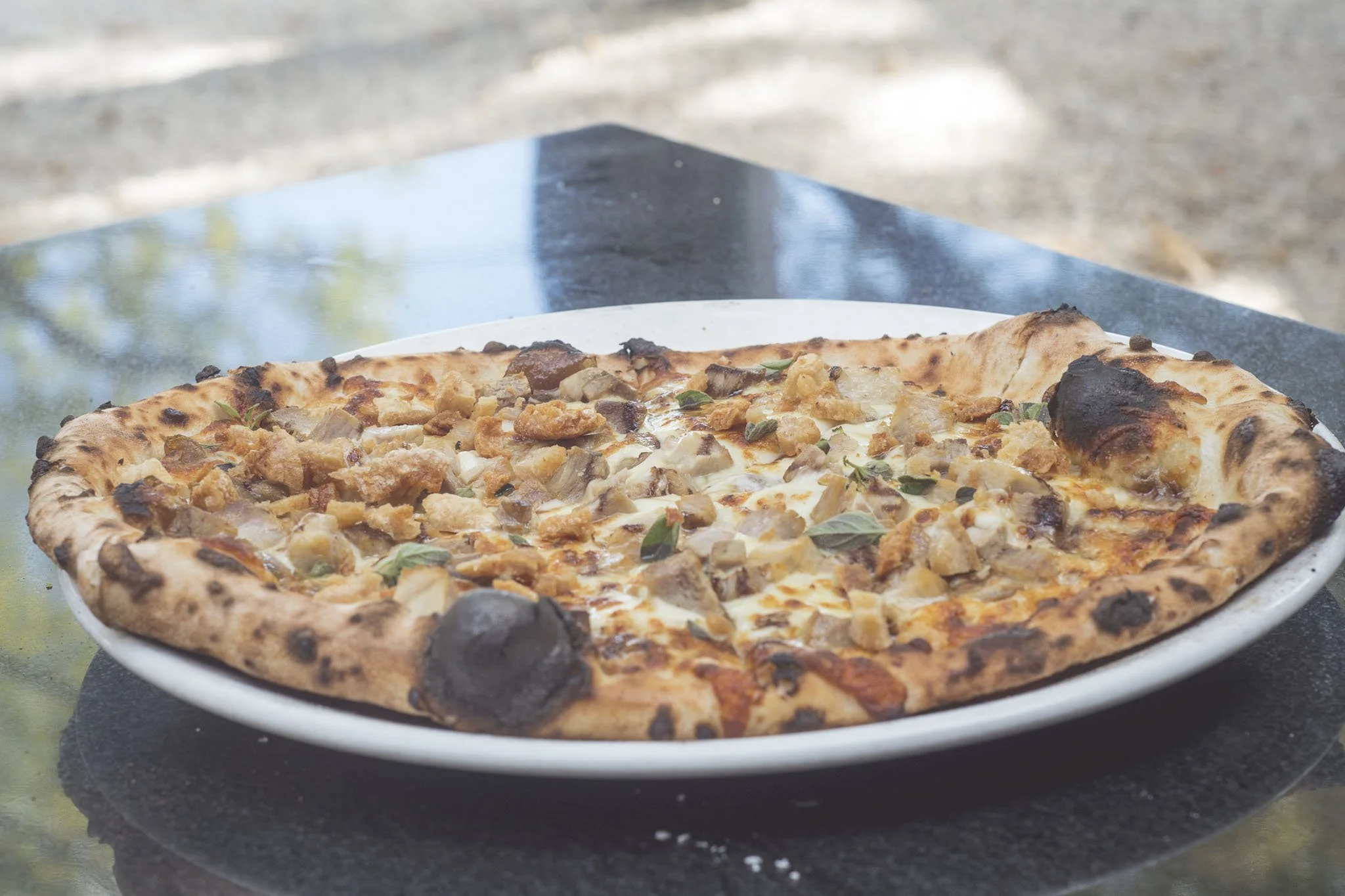 Crispy Pork & Balsamic Pizza