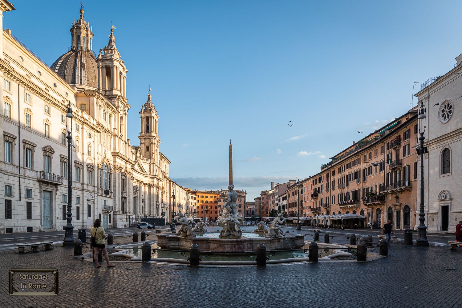 Piazza Navona And The Three Beautiful Fountains In Rome