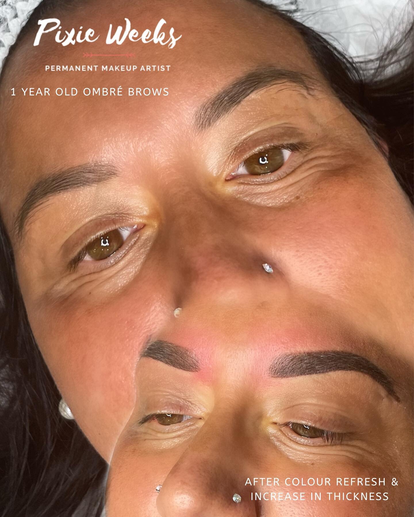 These brows still looked amazing at over a year old! 🤩 But my client wanted a little freshen up in colour and to increase the thickness a little, so it was time for a Colour Boost!

We&rsquo;d discussed thickness at her 6 week follow up appointment 