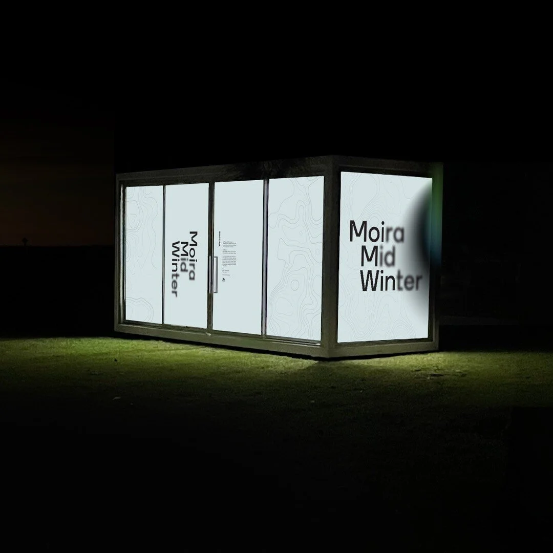 And here she is in all her glory. The Moira Midwinter Festival exhibition space. A travelling space cube bring joy, creation and warmth to regional Victoria.

A collaboration with @ryestudio_ 

 #brandidentity #brandidentity #brand #graphicdesigner #
