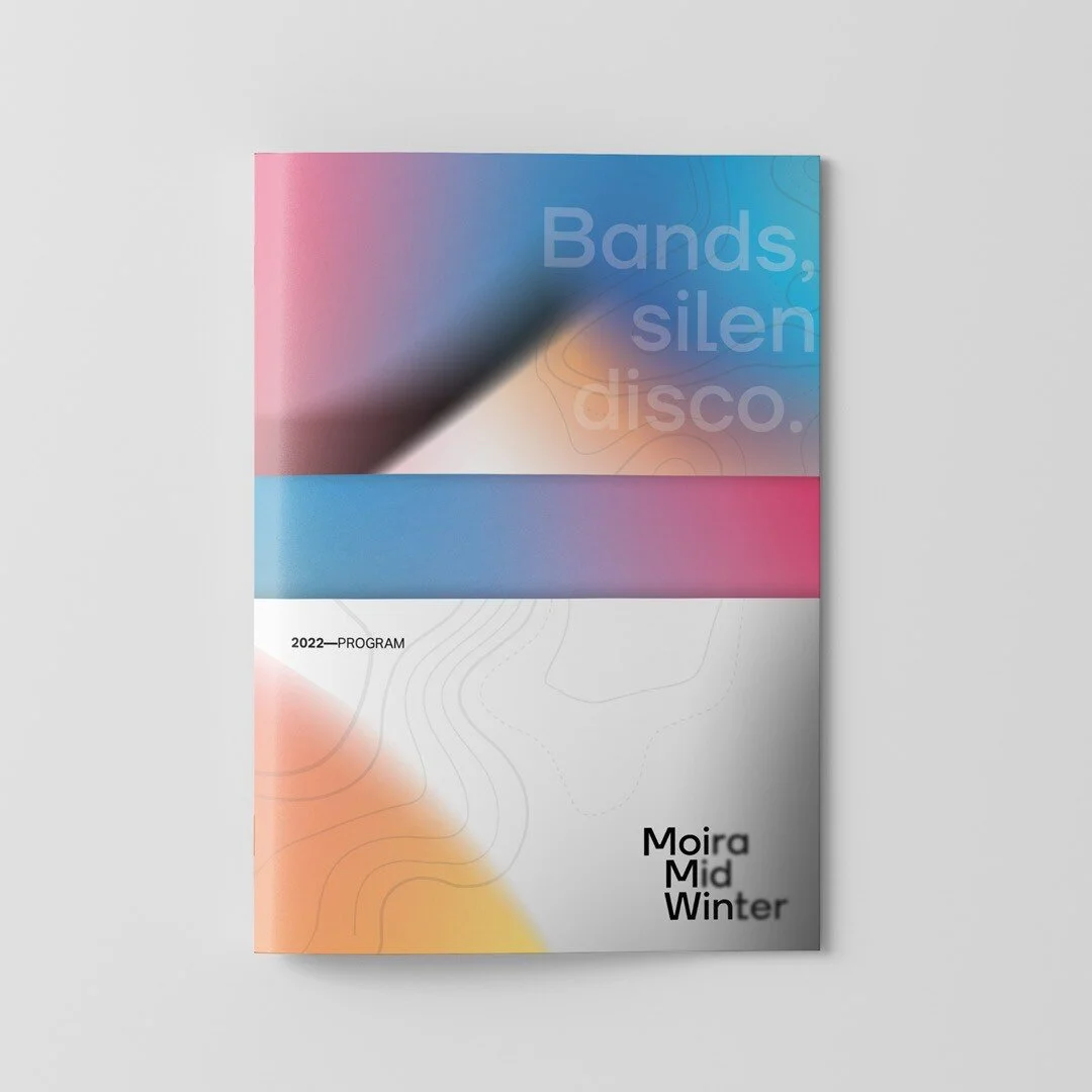A program for the Moira Midwinter Festival with many custom folds always lifts the experience.

A collaboration with @ryestudio_