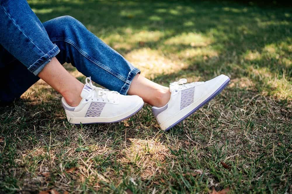 sustainable sneaker lilac ngo shoes