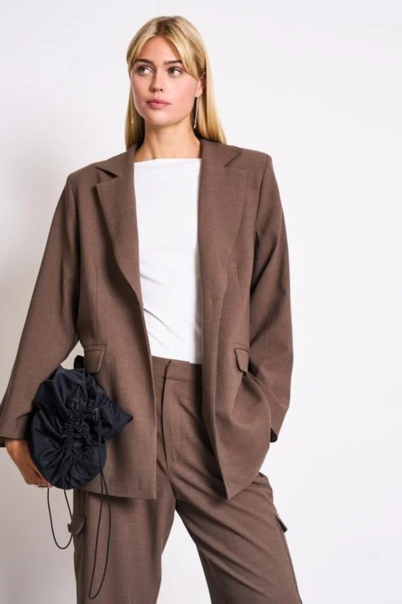 fair fashion online shop brauner blazer lenzing ecovero