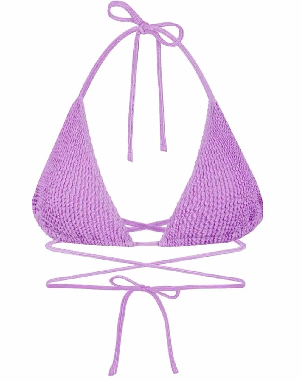 nachhaltiger bikini fliederfarben von boochen