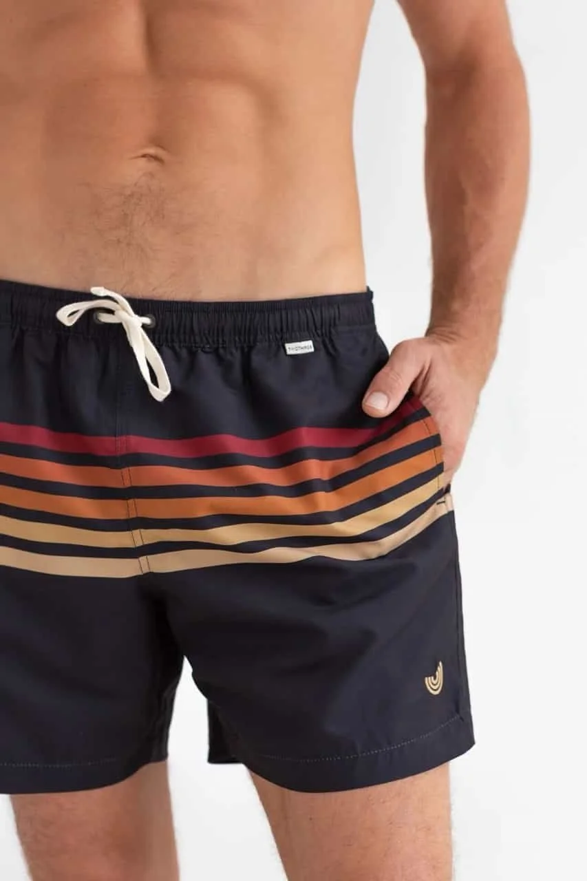 nachhaltige badeshorts gestreift twothirds
