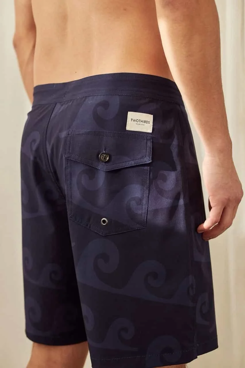 nachhaltige badeshorts dunkelblau twothirds