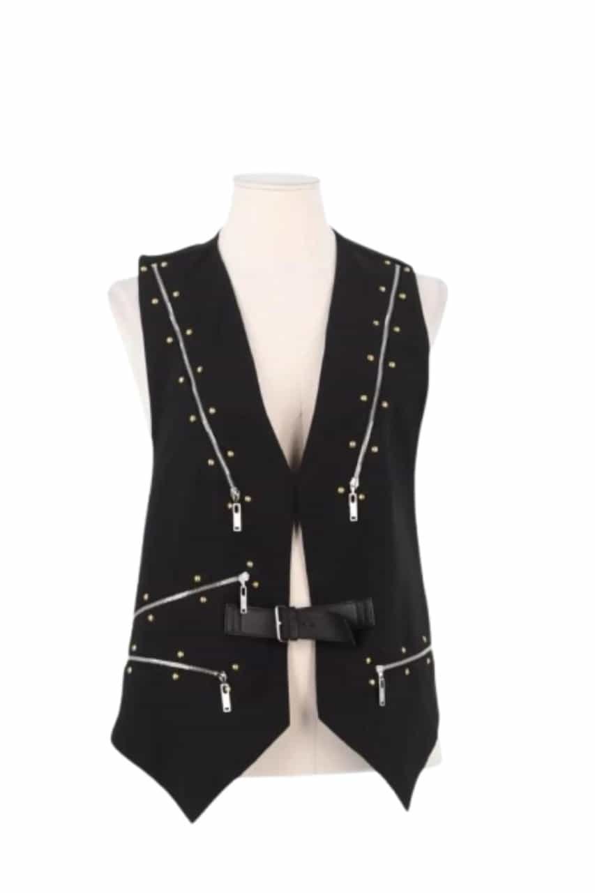louis vuitton weste vintage schwarz