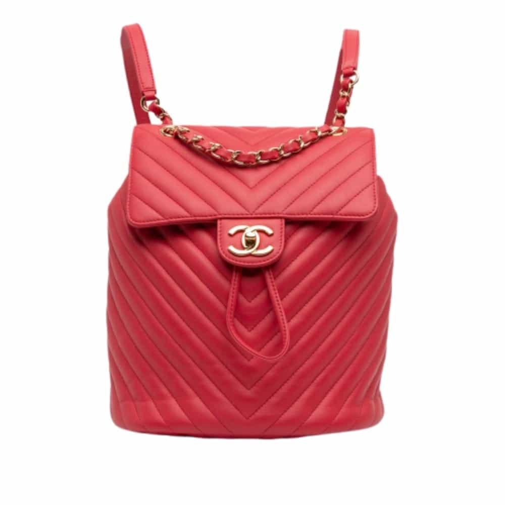 chanel flap bag vintage rot