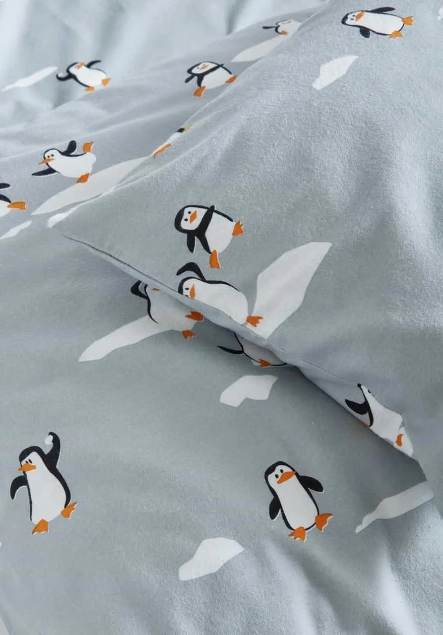 biber bettwaesche pinguin bio-baumwolle