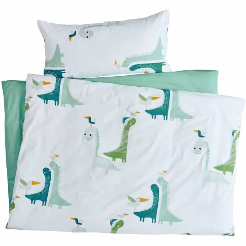 kinderbettwaesche bio baumwolle dinos hans natur