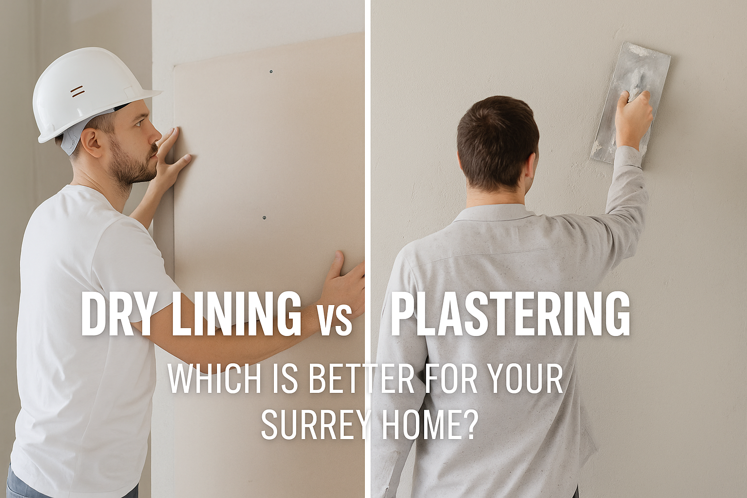 Dry Lining vs Plastering - Which Is Better For Your Property In Surrey