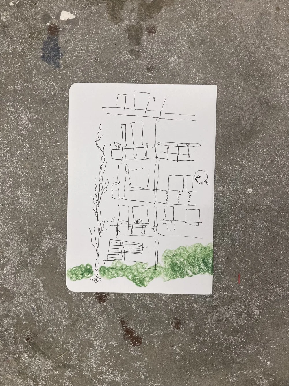 Studio Residency (View) 07 - Sketchbook Paper, Koh-I-Noor Progresso Pencil, Tombow Brush Pen 04-27.12.2025