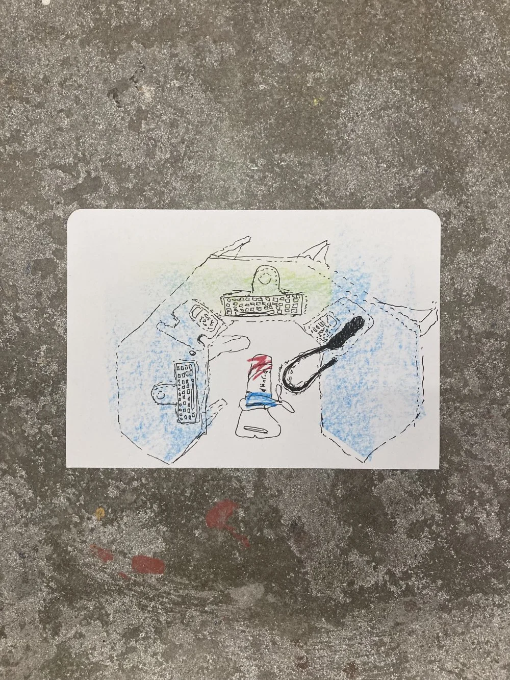 Control Panel 01 - Sketchbook Paper, Koh-I-Noor Progresso Pencil,  Tombow Brush Pen 04-27.12.2025