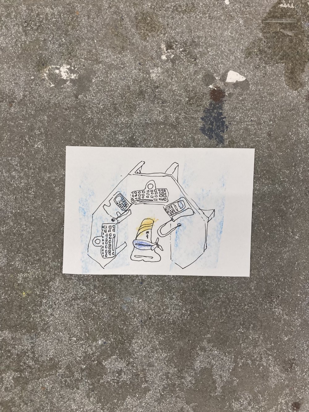 Control Panel 02 - Sketchbook Paper, Koh-I-Noor Progresso Pencil,  Tombow Brush Pen 04-27.12.2025