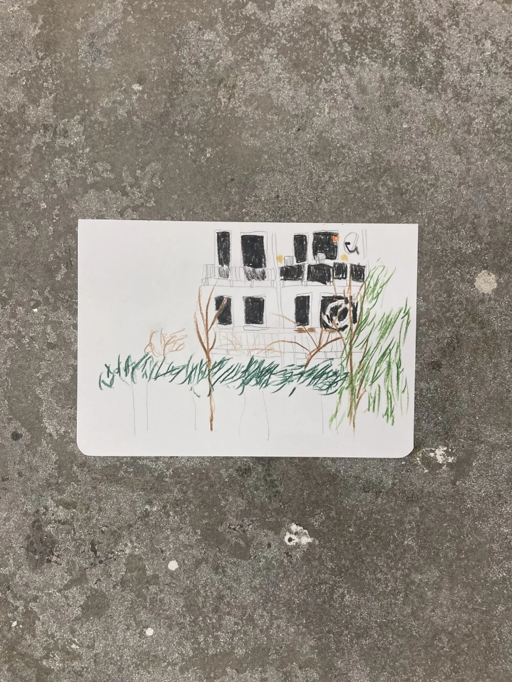 Studio Residency (View) 04 - Sketchbook Paper, Koh-I-Noor Progresso Pencil, Tombow Brush Pen 04-27.12.2025