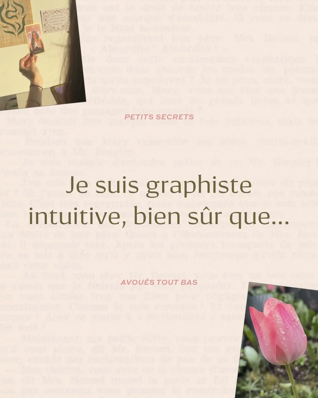 Je suis graphiste intuitive, bien s&ucirc;r que&hellip; j&rsquo;ai surtout un milliard de tasses qui tra&icirc;nent partout et que je me fais la marche de la honte quand je dois toutes les ramener &agrave; laver. ☕️ 

Mets moi en commentaire ton peti