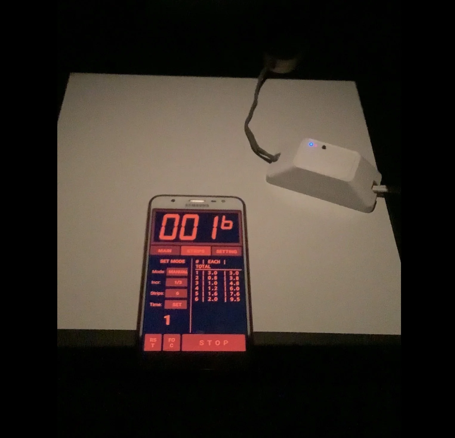 Timer por pasos para ampliadora en tu teléfono móvil*