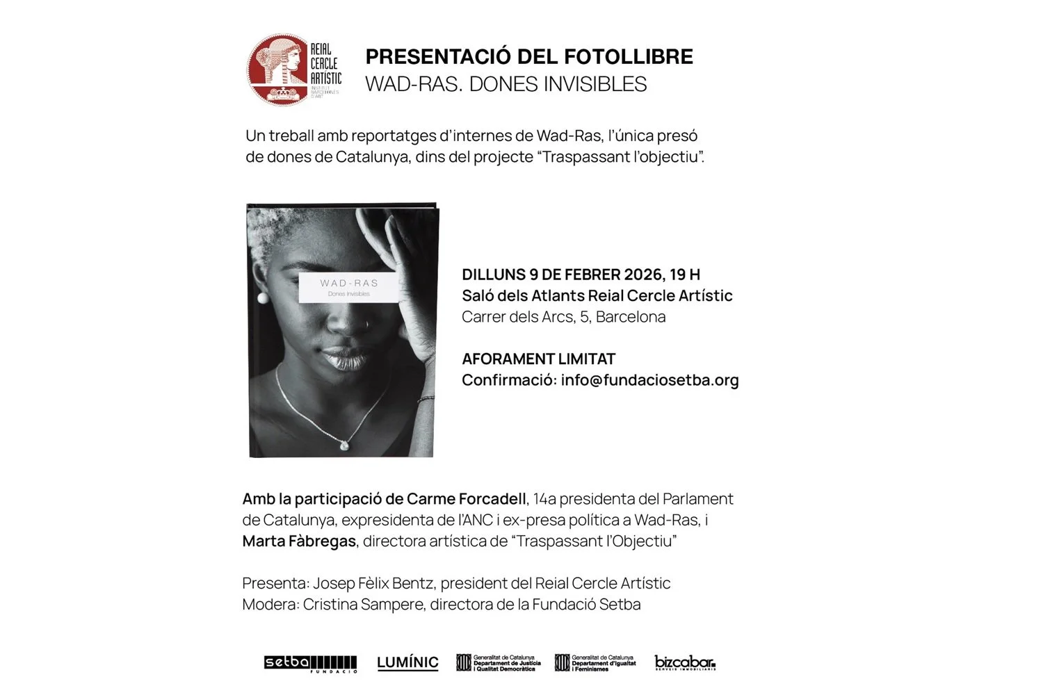 Presentación libro “Wad-Ras. Mujeres invisibles”, de Marta Fábregas