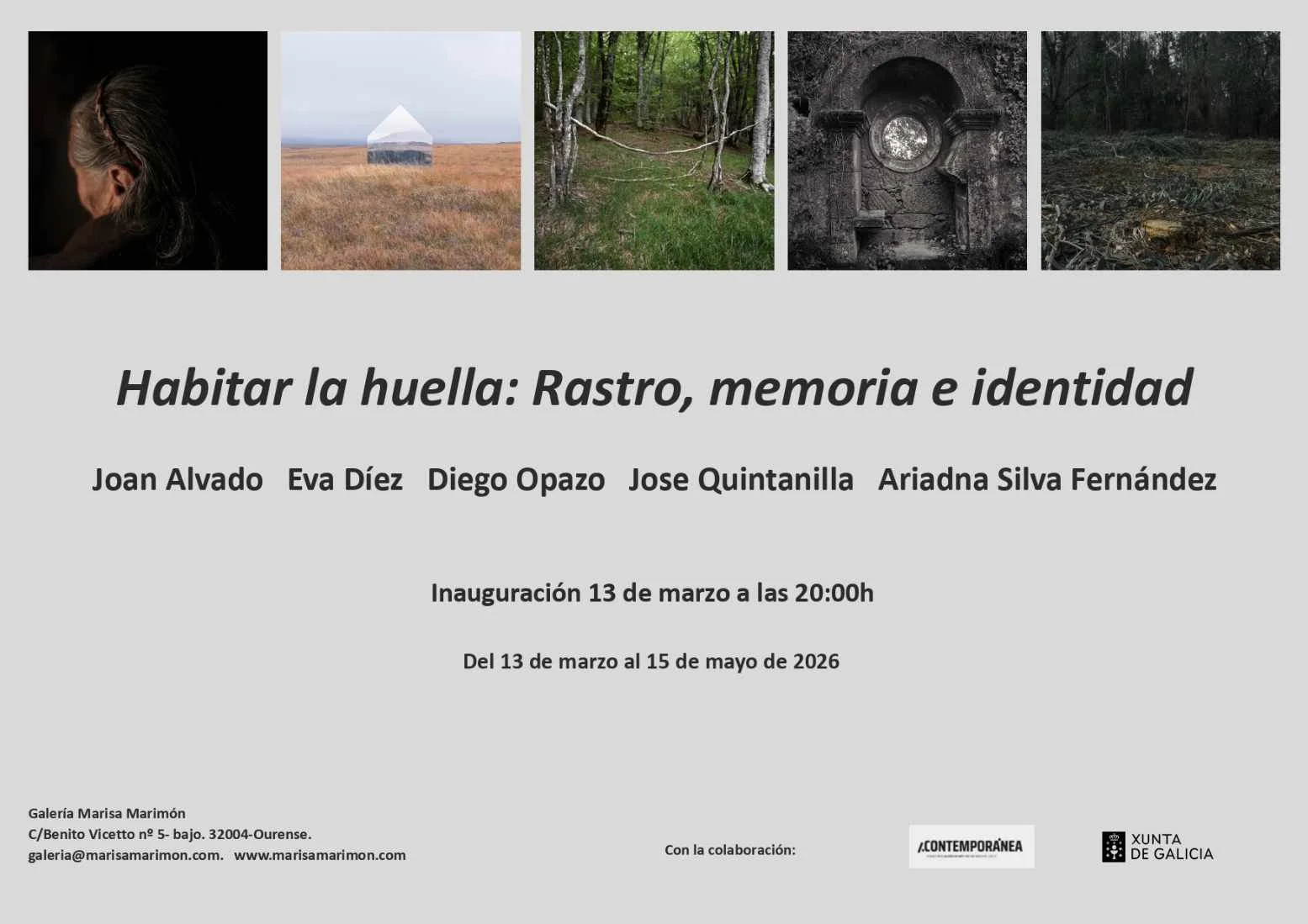 Exposición ‘Habitar la huella: Rastro, memoria e identidad‘, colectiva