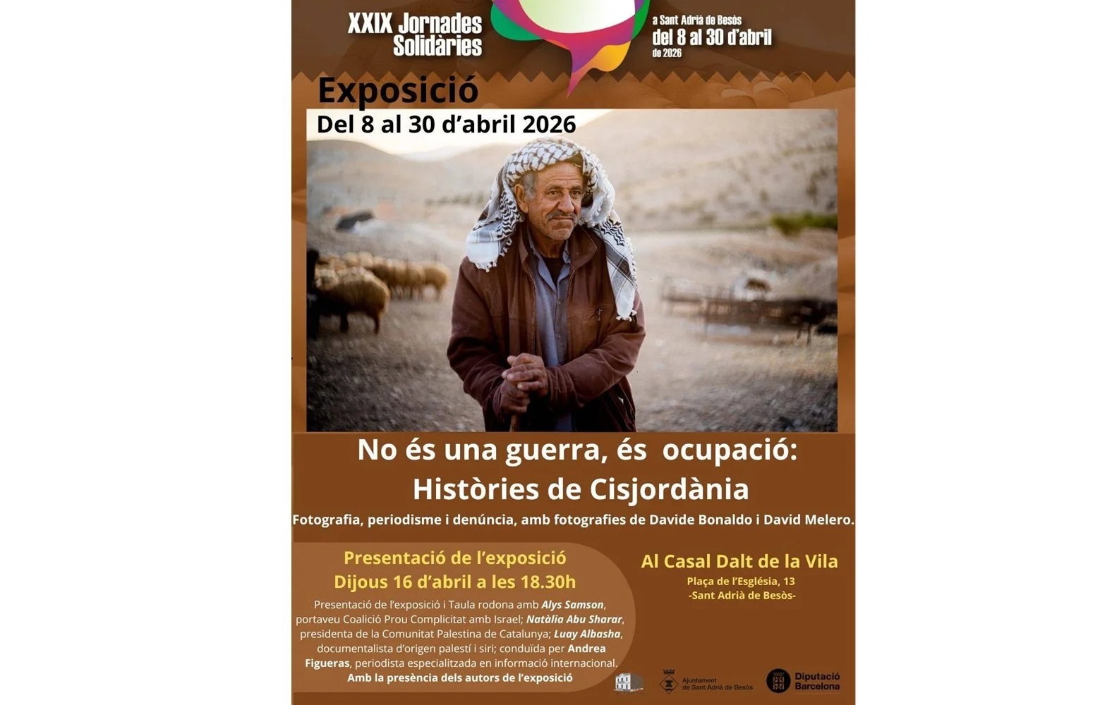 Exposición “No es una guerra, es ocupación: Historias de Cisjordania”