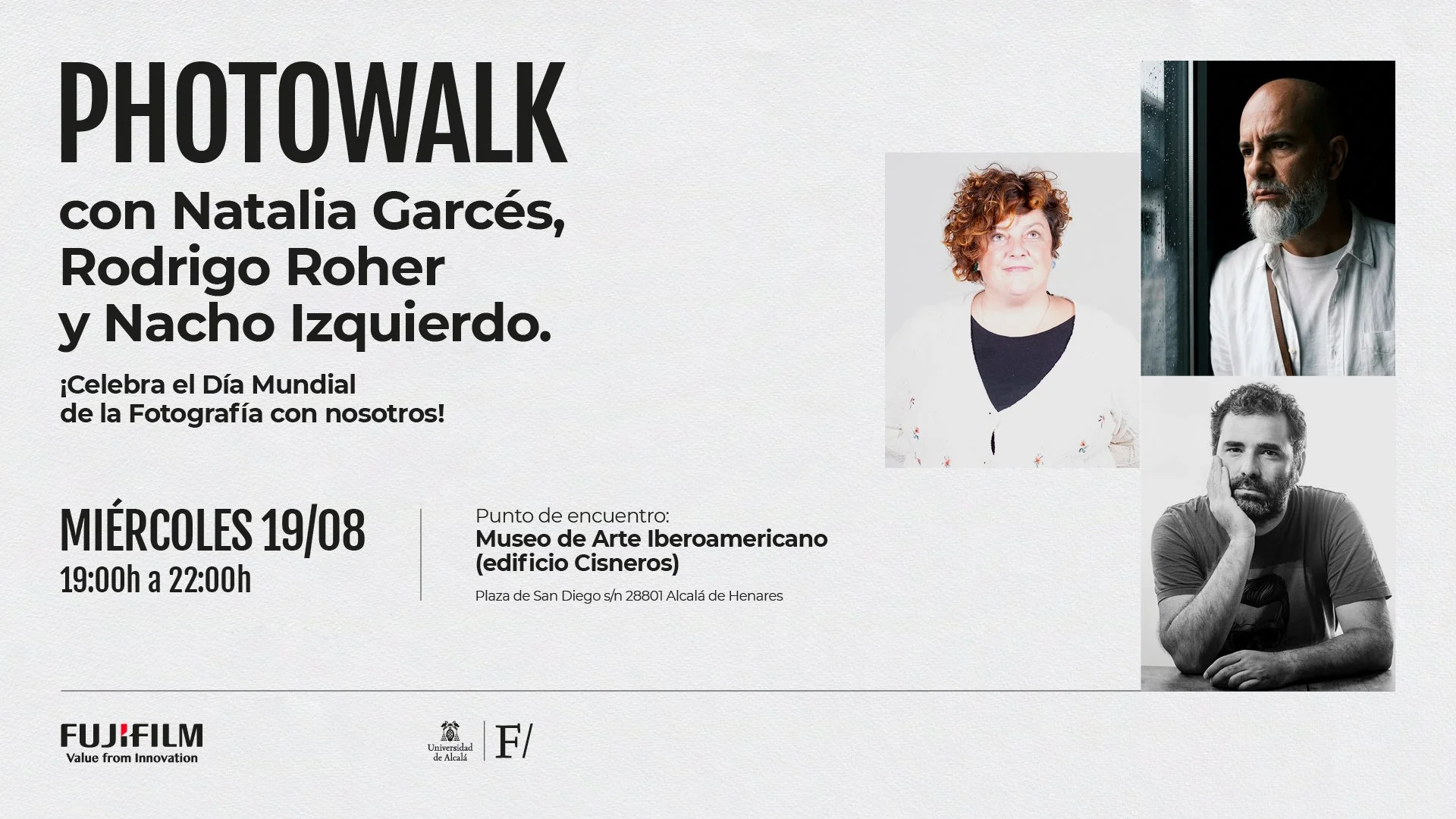 PhotoWalk con Natalia Garcés, Rodrigo Roher y Nacho Izquierdo.