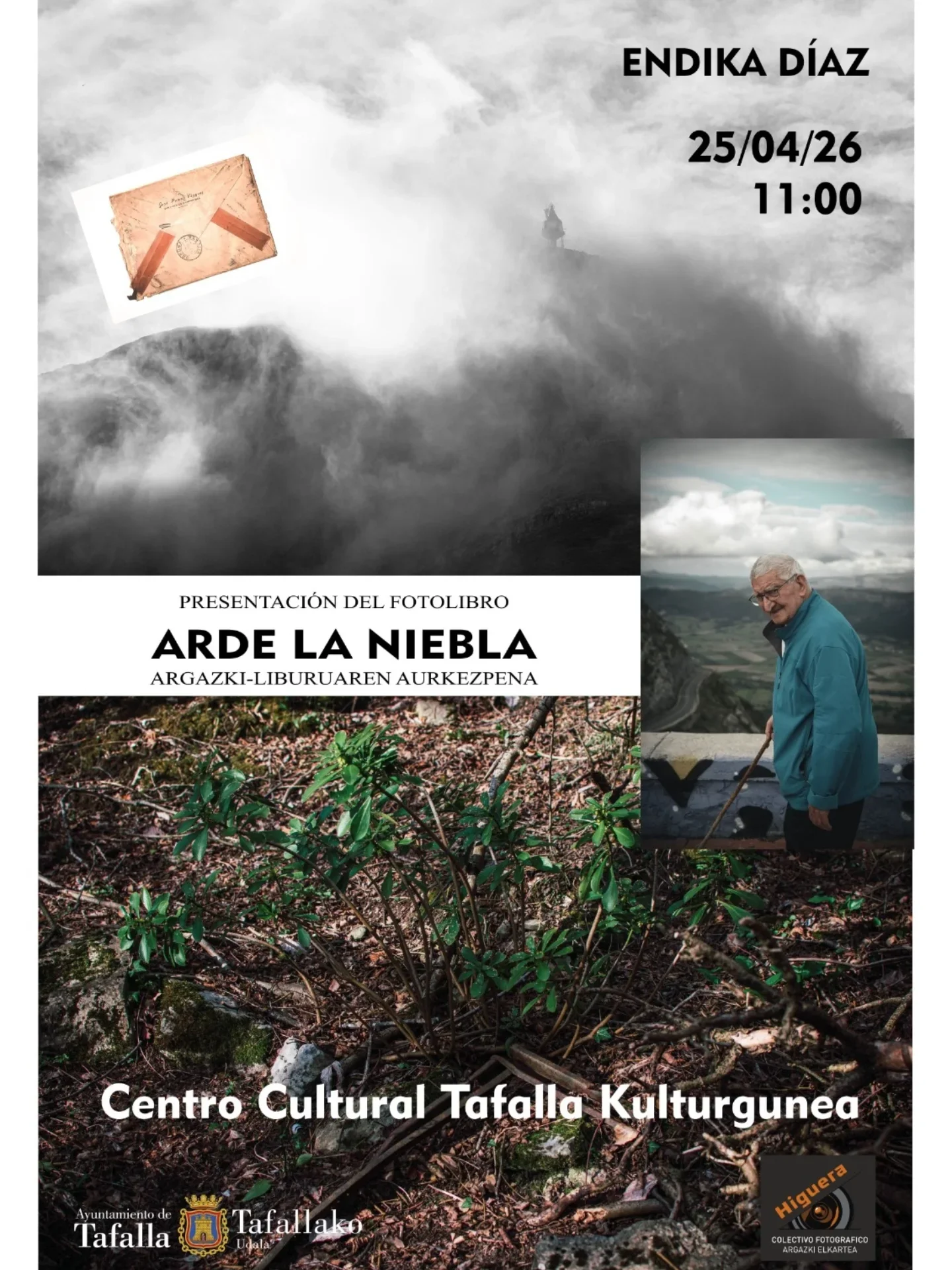 Presentación fotolibro “Arde la niebla” por Endika Díaz