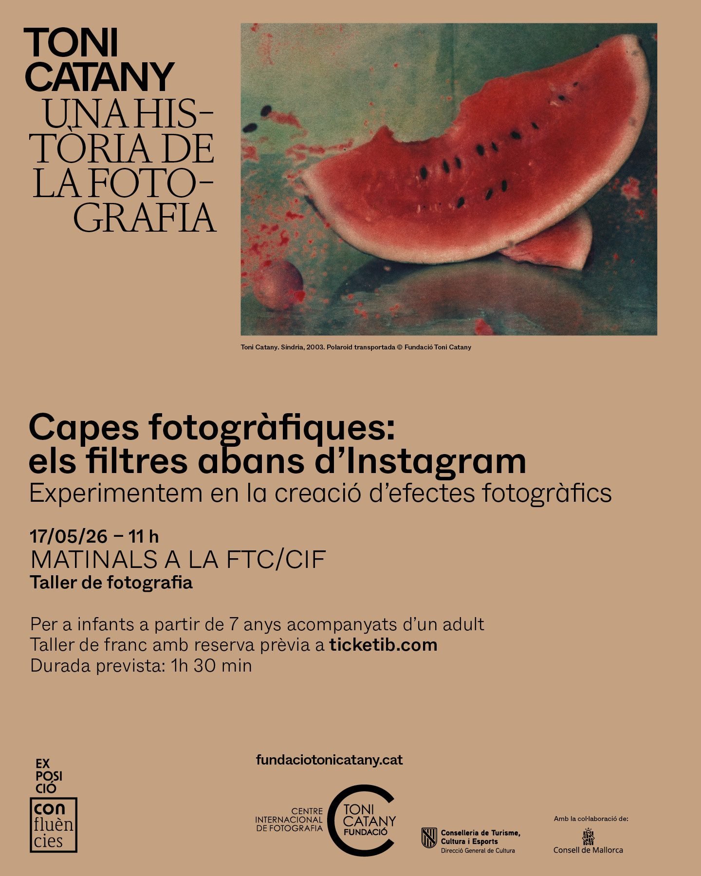 Taller “Capas fotográficas: los filtros antes de instagram. Experimentamos con la creación de efectos fotográficos”