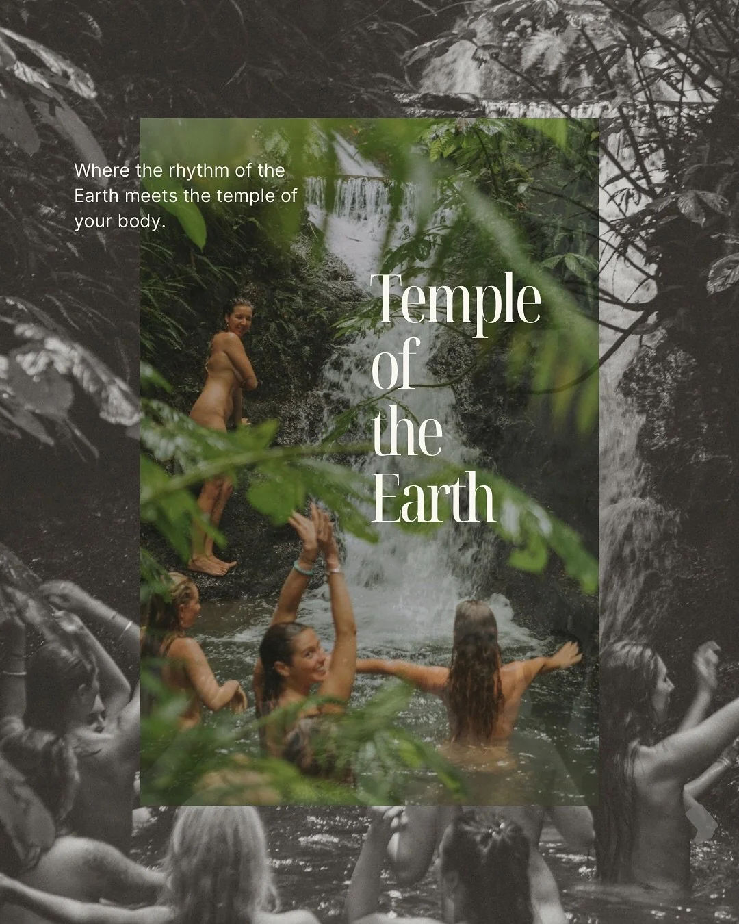 There’s a place inside you that already remembers 
The rhythm of the Earth,
The pulse of creation,
The temple that lives within your body.
In May 2026, we gather in deep in the jungle of Bali. Women from all walks of life to return to that pla