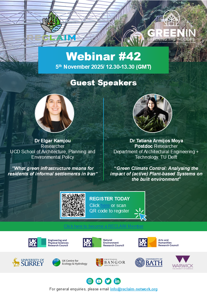 Webinar #42 - Green Infrastructures in Iran & Green Climate Control