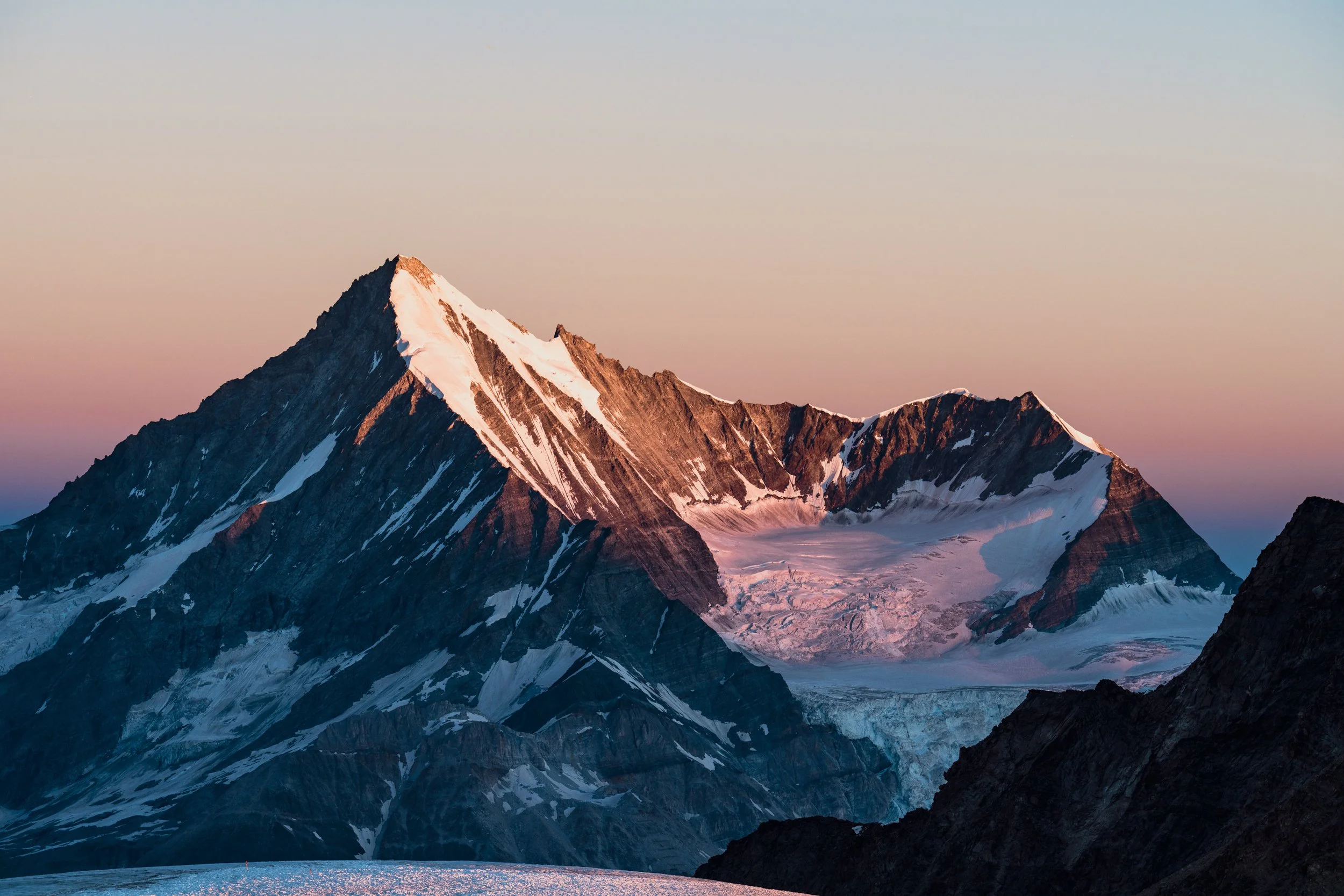 First Light on Weisshorn