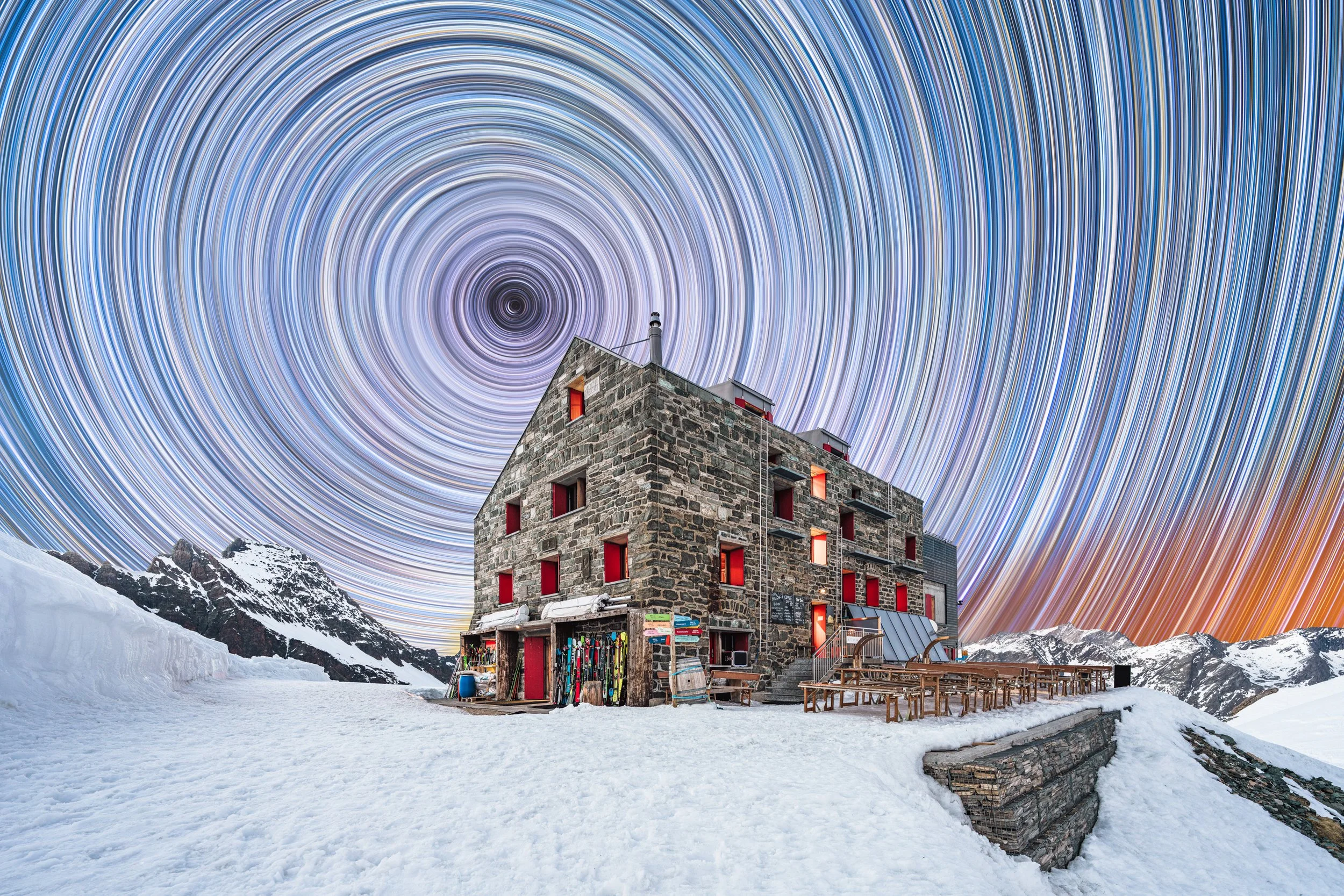 Britannia Hütte in the Star Spiral