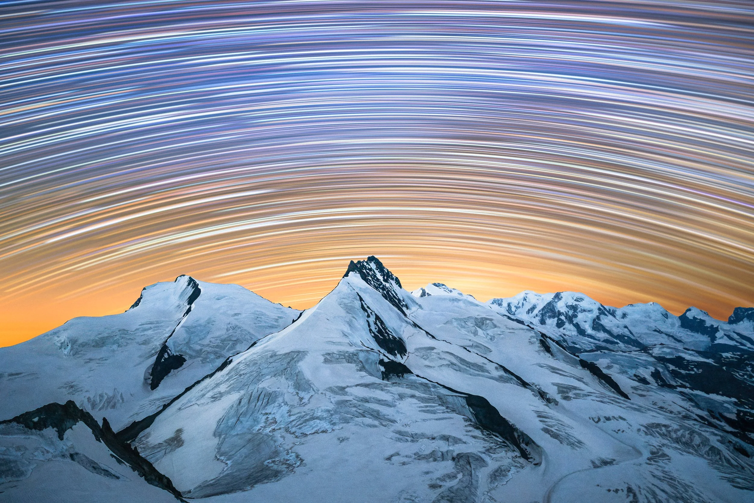 Stars Passing Rimpfischhorn