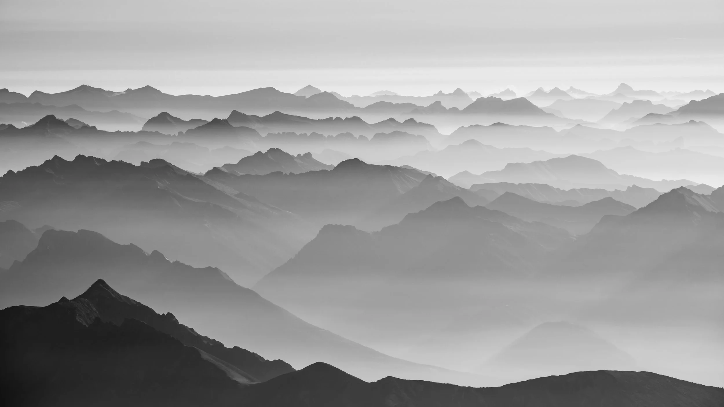 Mountains Beyond Mountains B&W