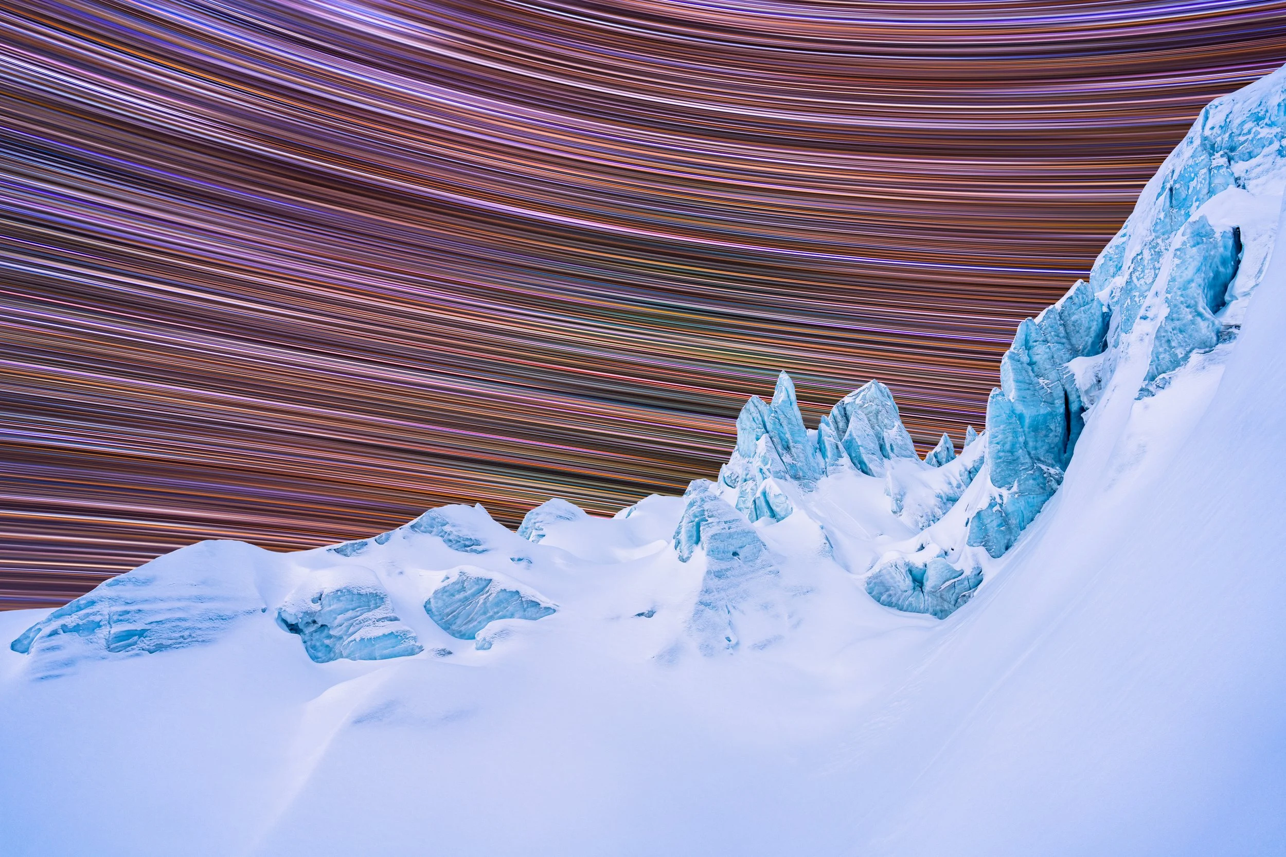Fee Glacier with Star Strokes