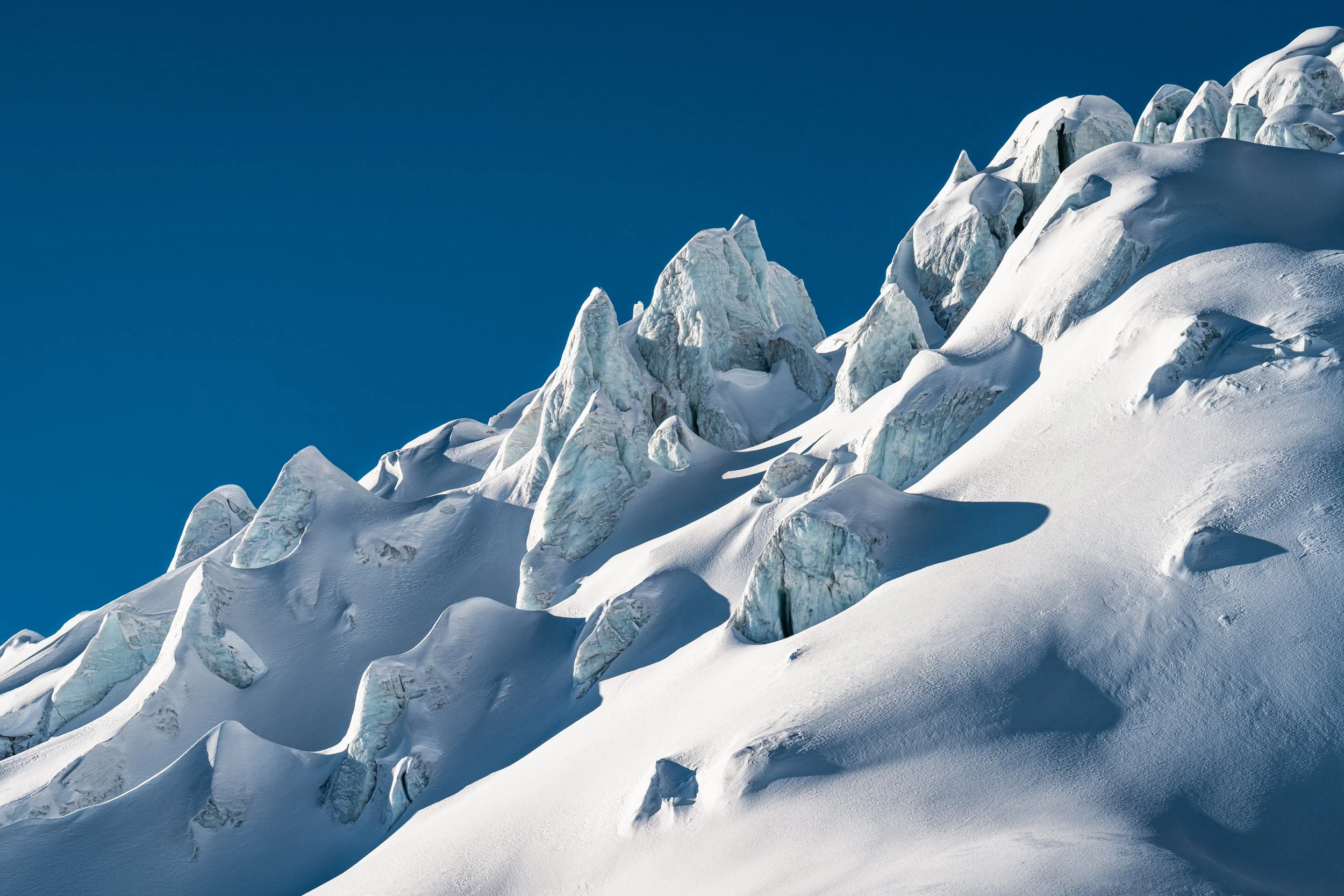 Galcier with Blue Sky