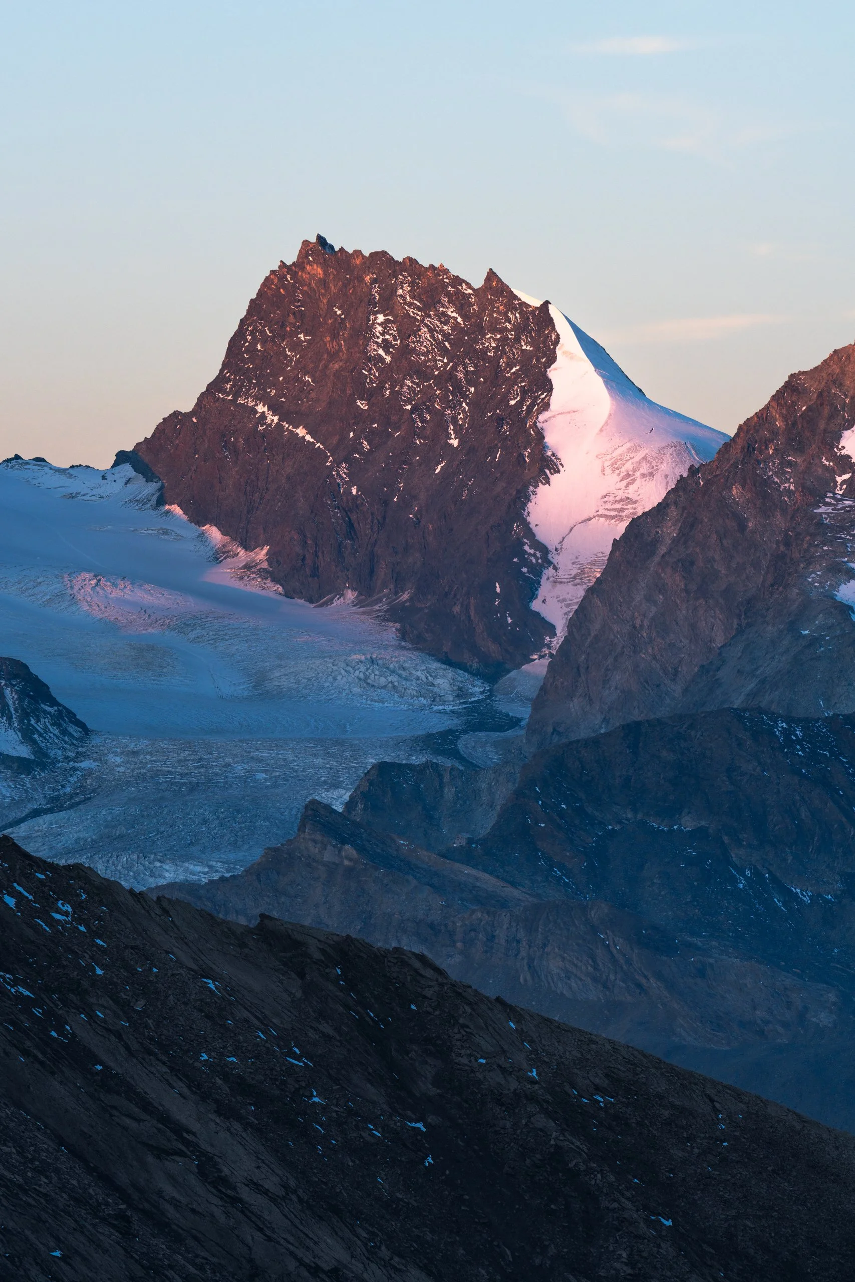 First Light on Rimpfischhorn