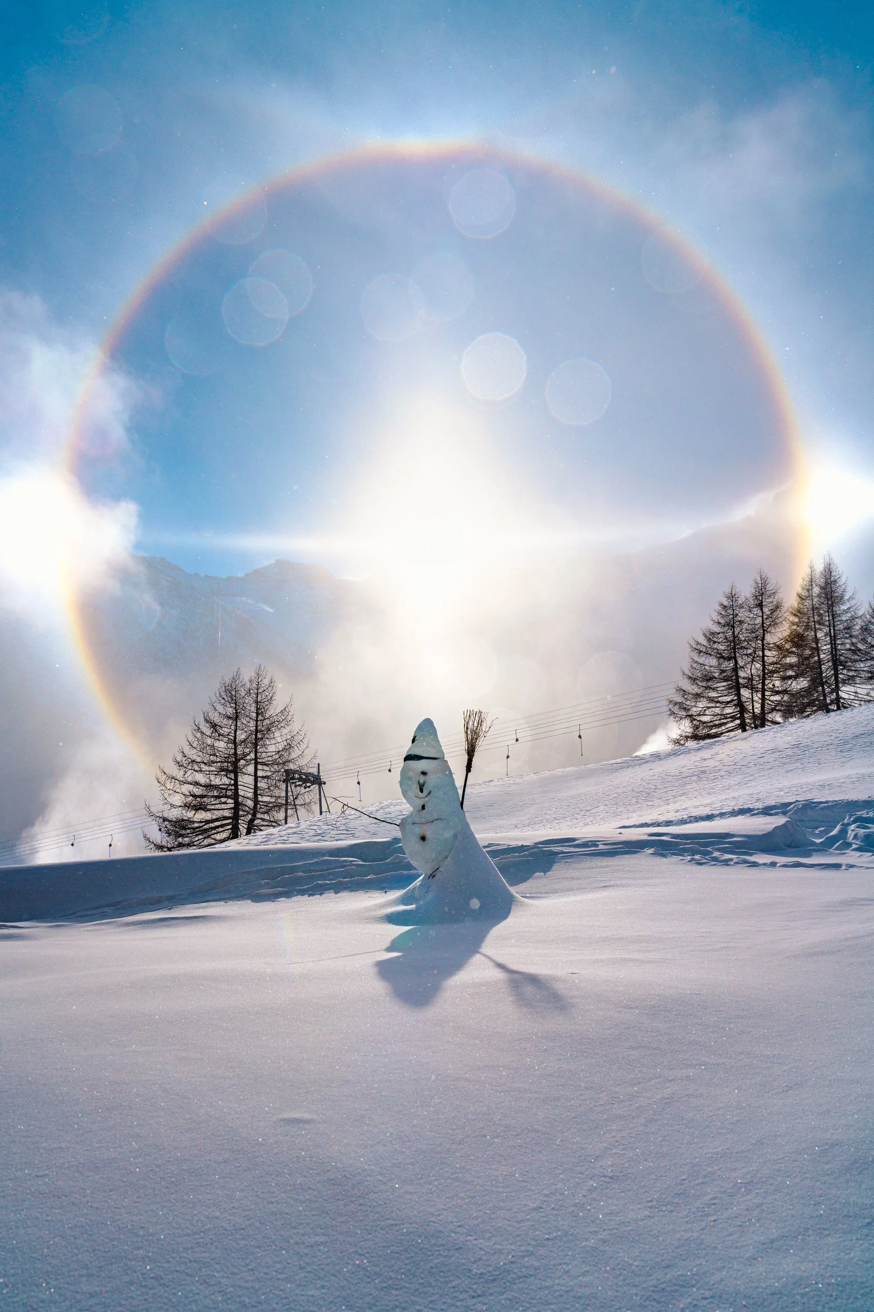 Rainbow Snowman