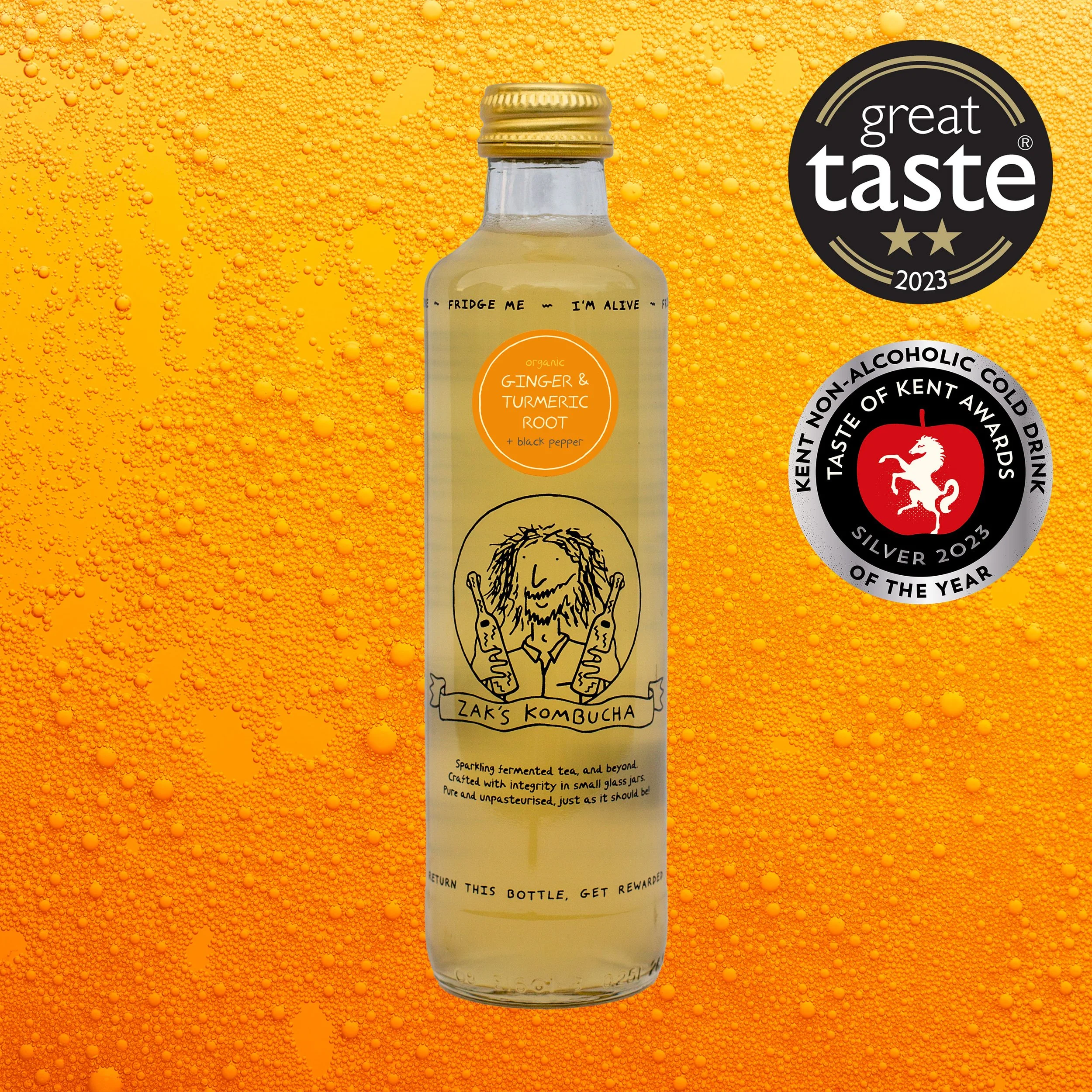 Case of Zak's Kombucha (250ml)