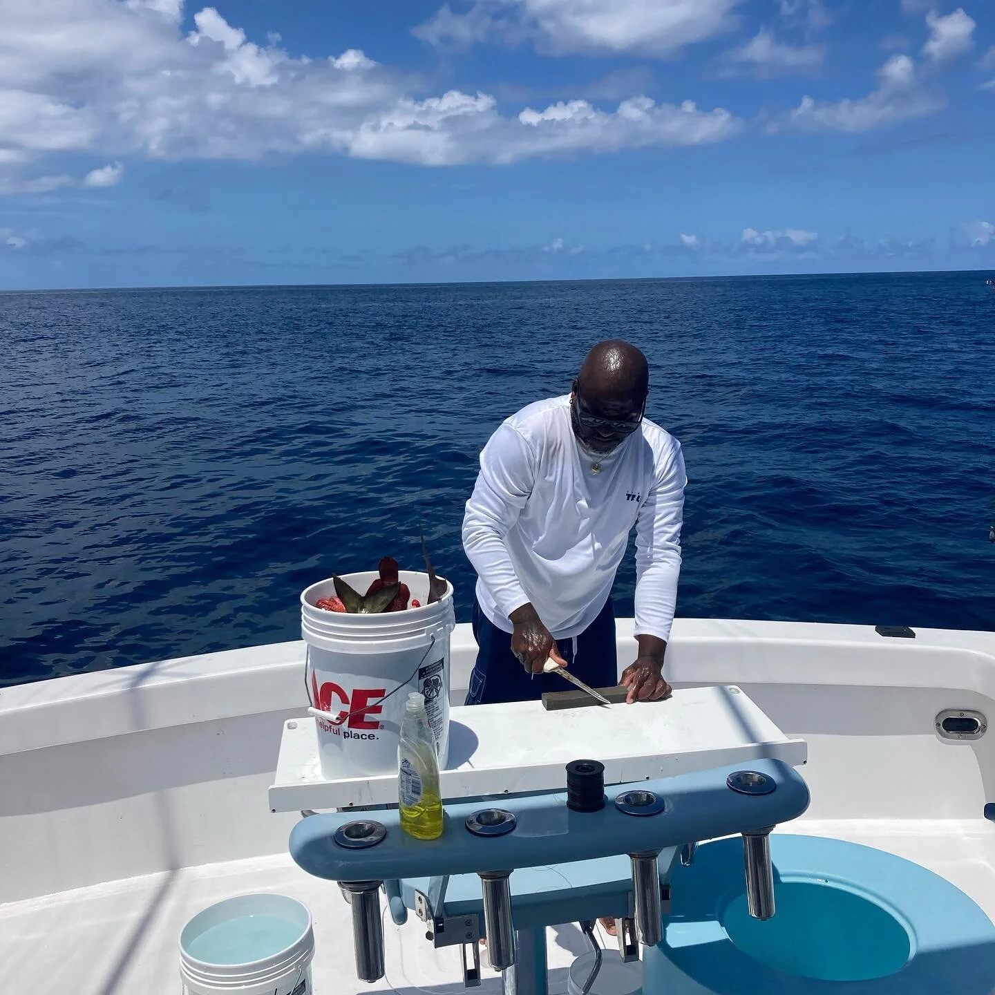 Captain Doing his thing - come out and play on the water with us - summer isn’t over here CHARTER TRUE for an unforgettable experience. We operate all year long - customizing charters for each individual guest. Your charter, your @Bermuda 🌊