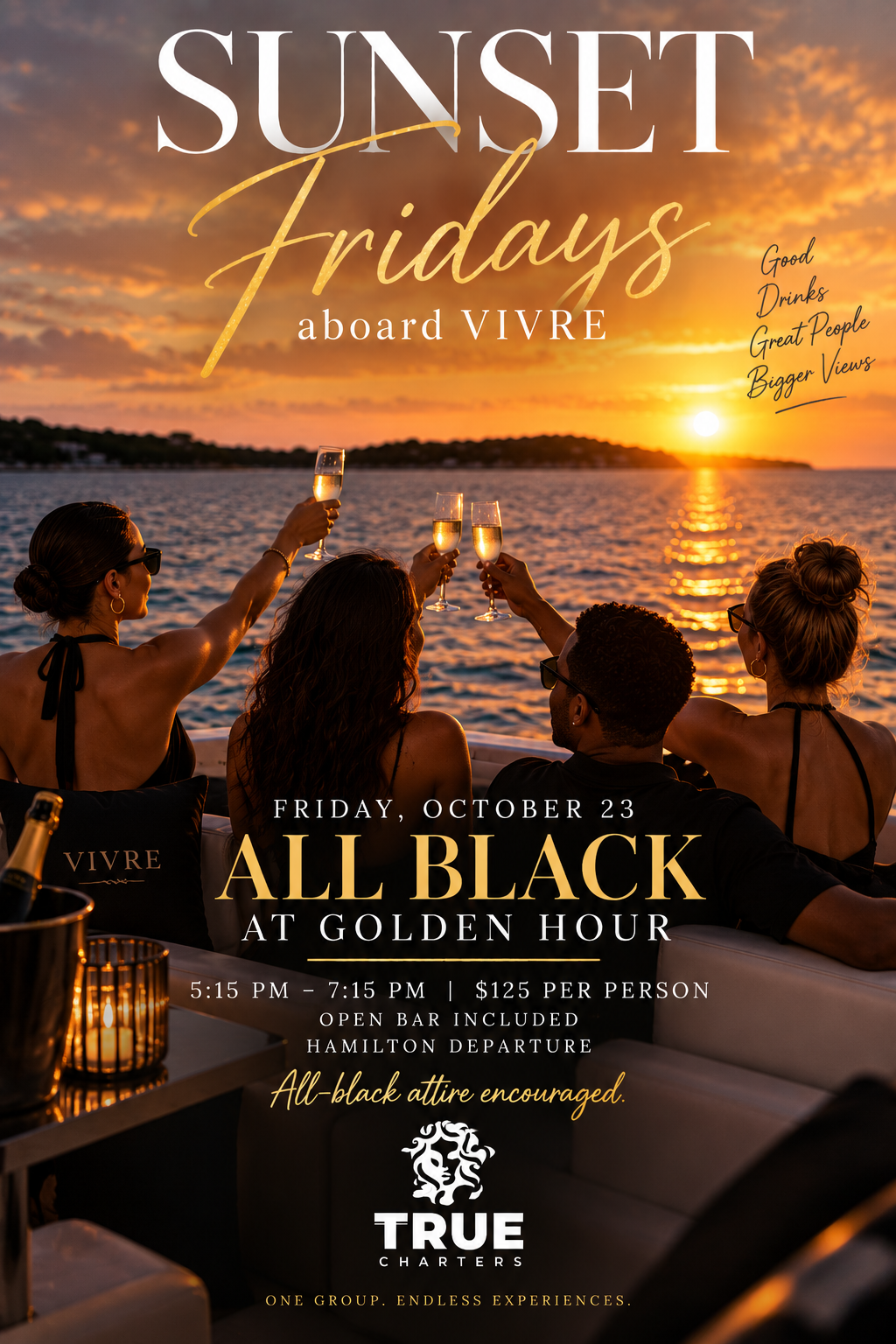 October 23 – all black at golden hour