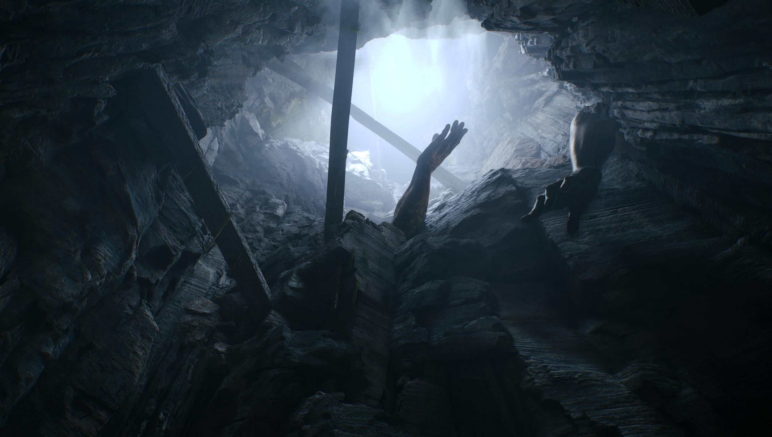 Echoes of the Forgotten, 2026. Environment created using Unreal Engine 5.7 and edited using Adobe Photoshop. 