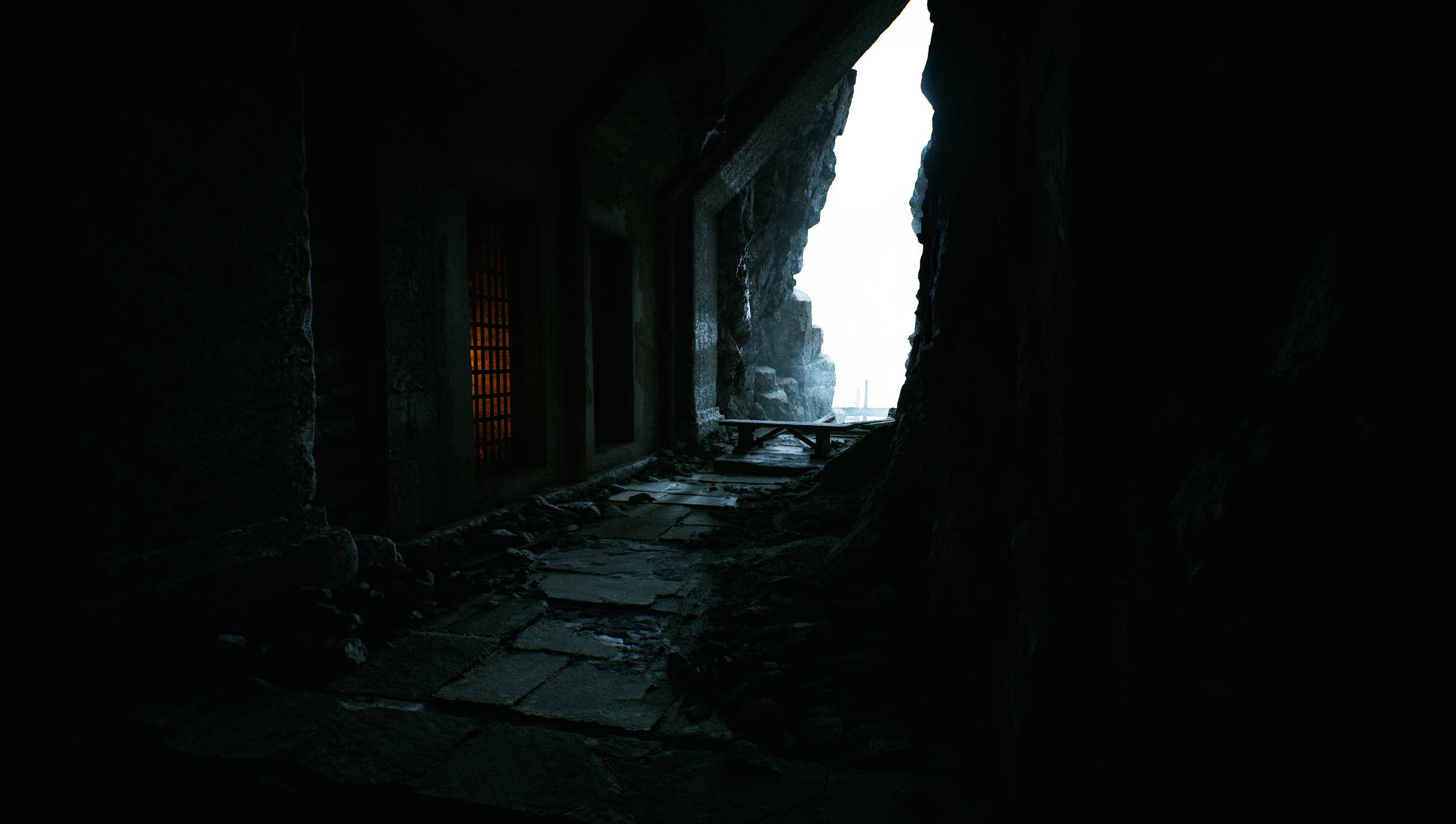 Echoes of the Forgotten, 2026. Environment created using Unreal Engine 5.7 and edited using Adobe Photoshop. 