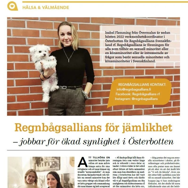 L&auml;s om Regnb&aring;gsallians i nyaste Kustnytt!📰🏳️&zwj;🌈

@byanyttkustnytt