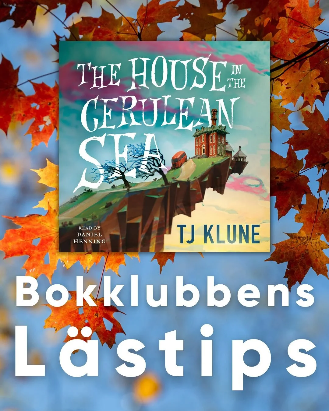 📚Bokklubbens lästips för hösten!🍁
House in the Cerulean Sea
I en värld där man är rädd för det som är annorlunda väljer man att placera magiska barn där de varken syns eller hörs. I denn