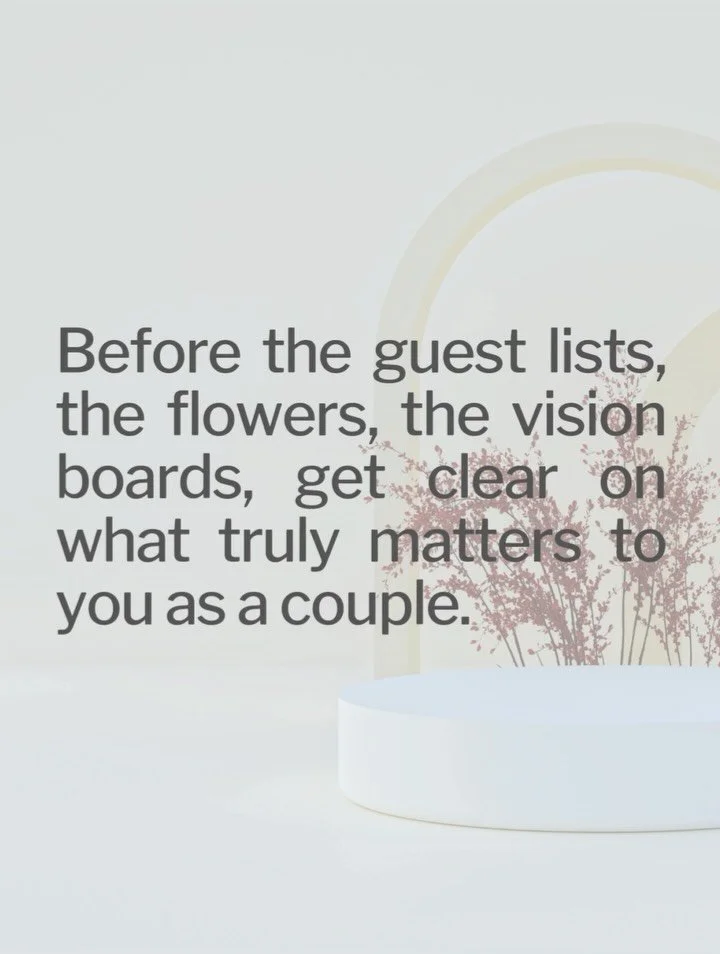 Sometimes, the planning takes off before your vision has even had a chance to root. The result? A day that looks full, but doesn&rsquo;t quite feel like you.

It&rsquo;s easy to get swept into decisions about venues, guest lists, colours, or d&eacute