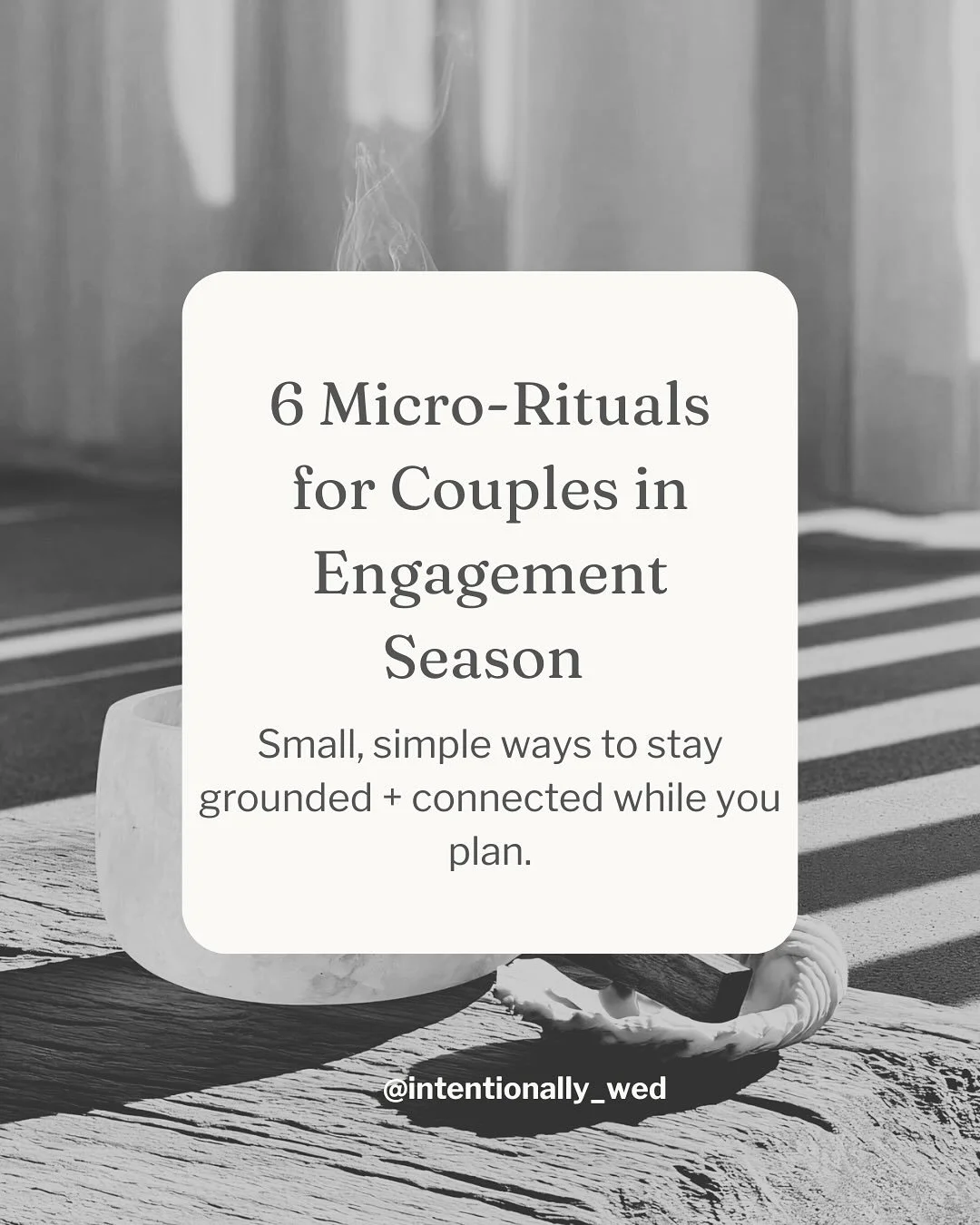 Engagement season is often described as &ldquo;busy,&rdquo; &ldquo;stressful,&rdquo; or &ldquo;a blur.&rdquo; But it&rsquo;s also a threshold, a time where small, sacred rituals can anchor you and remind you what this is really about.

The good news?